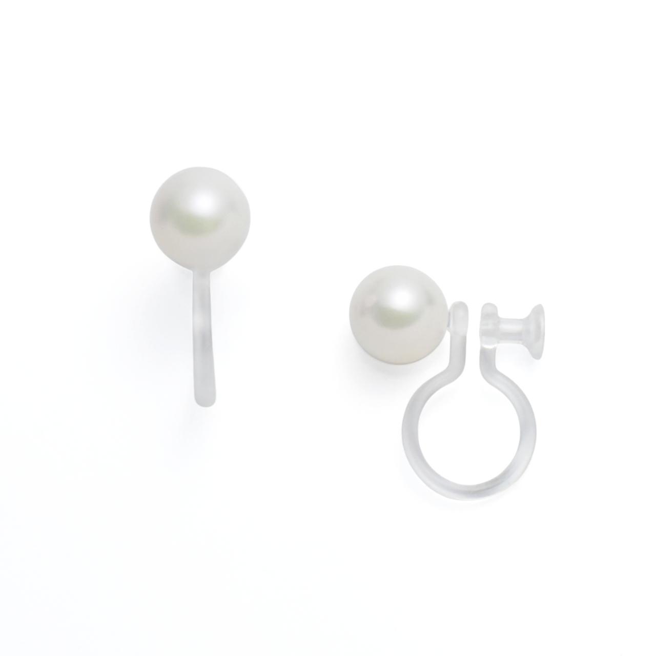 あこや真珠5-5.5mmノンホールピアス1枚目の画像