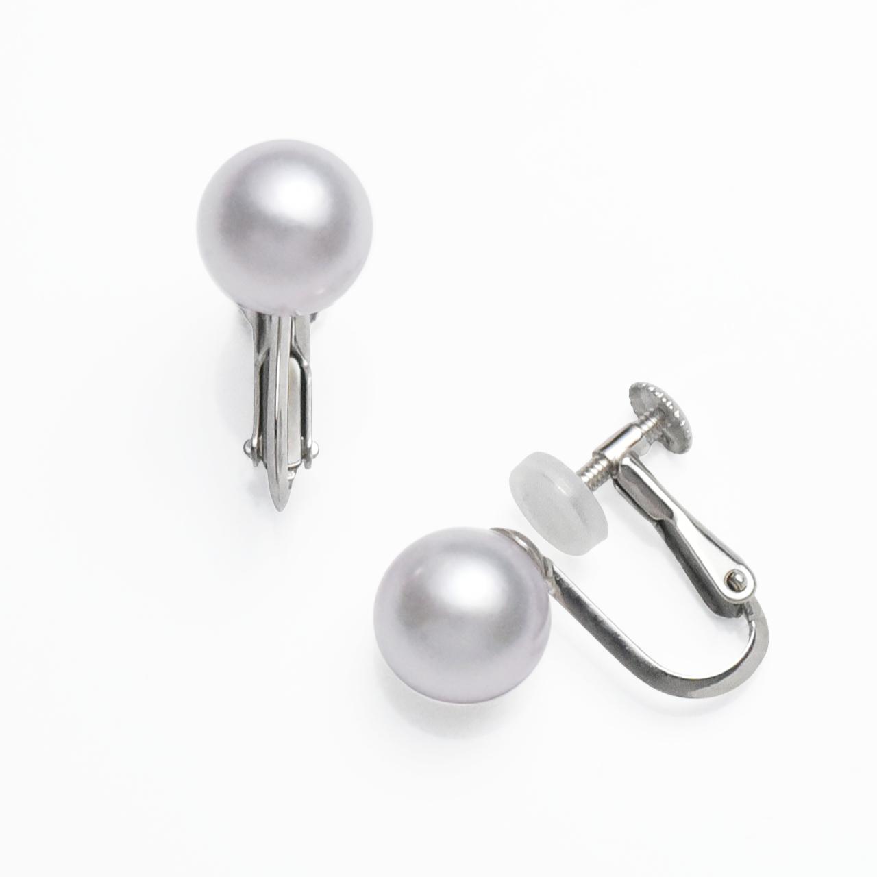 SVあこや真珠8-8.5mmイヤリング ネジバネ式 | 2枚目